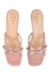 Buy_Kaltheos_Peach Embellished Helen Square Toe Transparent Heels_Online_at_Aza_Fashions