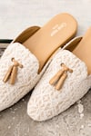 Buy_Coral Haze_Beige Mason Web Back Open Mules _Online_at_Aza_Fashions