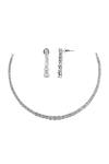 Buy_Ishhaara_Silver Plated Crystals Zirconia Studded Necklace Set _Online_at_Aza_Fashions