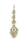 Buy_Ishhaara_Gold Plated Pearl Embellished Maangtikka _Online_at_Aza_Fashions