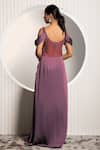 Jade By Ashima_Purple Satin Embroidery Beads Scoop Neck Viola Bodice Gown _Online_at_Aza_Fashions