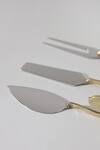 Buy_Table Manners_Gold Brass/ss Carved Details Kitty Party Cheese Knives Set_Online_at_Aza_Fashions