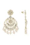 Buy_Ishhaara_Gold Plated Stones, Pearls Drop Chandbalis With Maangtikka _Online_at_Aza_Fashions