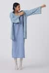 Buy_The Summer House_Blue Mix Of Certified Organic Cotton Linen And Ewa Reversible Jacket  _Online_at_Aza_Fashions