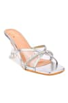 Buy_Kaltheos_Silver Embellished Helen Transparent Heels _Online_at_Aza_Fashions