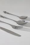 Buy_Table Manners_Silver Stainless Steel Engraved Cutlery Set_Online_at_Aza_Fashions