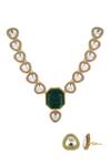Buy Ishhaara Multi Color Stones Kundan Embellished Necklace Set Online at Aza Fashions Buy_Ishhaara_Multi Color Stones Kundan Embellished Necklace Set _Online_at_Aza_Fashions
