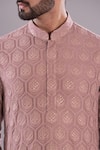 Buy_Kasbah_Cream Silk, Cotton Embroidery Chand Floral Kurta_Online_at_Aza_Fashions