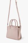 Tan & Loom_Pink Textured Leather Sling Bag _Online_at_Aza_Fashions