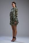 Buy_Koai_Beige Chiffon Floral Print Flared Skirt _Online_at_Aza_Fashions