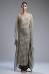 Shop_Koai_White Chanderi Boat Printed Tunic _Online_at_Aza_Fashions