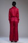 Shop_KoAi_Pink Satin Silk Printed Palazzo _at_Aza_Fashions