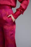 KoAi_Pink Satin Silk Printed Palazzo _at_Aza_Fashions