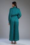 Shop_Koai_Green Silk Printed Palazzo _at_Aza_Fashions