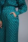 Koai_Green Silk Printed Palazzo _at_Aza_Fashions