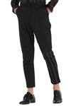 Son of A Noble Snob_Black Trouser Pant With Stripe Detail For Men_Online_at_Aza_Fashions