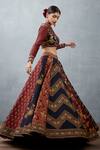 Buy_Torani_Red Heavy Raw Silk Digital Print Bhagalpuri Floral Gulnar Khurshid Lehenga Set _Online_at_Aza_Fashions