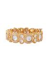 Buy_Moh-Maya By Disha Khatri_Gold Plated Diamonds Kundan Bangle_Online_at_Aza_Fashions