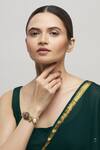Buy_Moh-Maya by Disha Khatri_Kundan Bracelet_at_Aza_Fashions