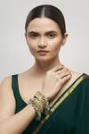 Buy_Moh-Maya by Disha Khatri_Kundan Bead Drop Bangle (Set of 2)_Online_at_Aza_Fashions