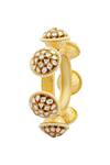 Shop_Moh-Maya By Disha Khatri_Gold Plated Kundan Kada Bangle_at_Aza_Fashions
