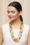 Just Shradhas_Gold Plated Kundan Layered Necklace _Online_at_Aza_Fashions
