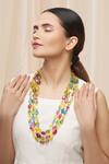 Buy_Just Shradhas_Gold Plated Kundan Layered Necklace _Online_at_Aza_Fashions