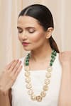 Buy_Just Shradha's_Kundan Bead Contemporary Necklace_at_Aza_Fashions