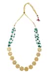 Shop_Just Shradha's_Kundan Bead Contemporary Necklace_at_Aza_Fashions
