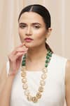 Buy_Just Shradha's_Kundan Bead Contemporary Necklace_Online_at_Aza_Fashions