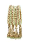 Buy_Moh-Maya By Disha Khatri_Gold Plated Pearls, Beads Jhumka Drop Bangles - Set Of 4_at_Aza_Fashions