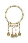 Buy_Moh-Maya By Disha Khatri_Gold Plated Pearls, Beads Jhumka Drop Bangles - Set Of 4_Online_at_Aza_Fashions
