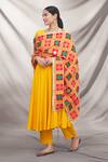 Buy_Samyukta Singhania_Multi Color Phulkari Embroidered Dupatta_at_Aza_Fashions