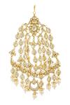 Buy_Chaotiq By Arti_Gold Plated Kundan Teardrop Passa_at_Aza_Fashions