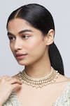 Just Shradha's_Gold Plated Kundan Choker _Online_at_Aza_Fashions