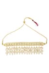 Buy_Just Shradha's_Gold Plated Kundan Bead Drop Choker _at_Aza_Fashions