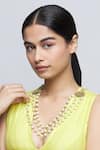 Buy_Just Shradhas_Gold Plated Kundan Layered Necklace _Online_at_Aza_Fashions