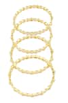 Moh-Maya By Disha Khatri_Gold Plated Imitation Diamonds Studded Bangles Set Of 4_at_Aza_Fashions