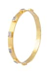 Buy_Ananta Jewellery_Gold Plated Cubic Zirconia Geometric Motif Bangle _at_Aza_Fashions