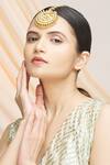 Vivinia By Vidhi Mehra_Gold Plated Kundan Maangtikka _Online_at_Aza_Fashions