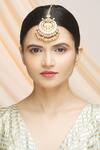 Buy_Vivinia By Vidhi Mehra_Gold Plated Kundan Maangtikka _Online_at_Aza_Fashions