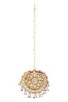 Shop Vivinia By Vidhi Mehra Gold Plated Kundan Maangtikka at Aza Fashions Shop_Vivinia By Vidhi Mehra_Gold Plated Kundan Maangtikka _at_Aza_Fashions