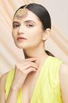 Vivinia By Vidhi Mehra Gold Plated Kundan Maangtikka at Aza Fashions Vivinia By Vidhi Mehra_Gold Plated Kundan Maangtikka _at_Aza_Fashions