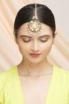 Buy Vivinia By Vidhi Mehra Gold Plated Navrattan Kundan Maangtikka Online at Aza Fashions Buy_Vivinia By Vidhi Mehra_Gold Plated Navrattan Kundan Maangtikka _Online_at_Aza_Fashions