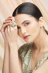 Vivinia By Vidhi Mehra Gold Plated Stones, Pearls Navrattan Statement Ring Online at Aza Fashions Vivinia By Vidhi Mehra_Gold Plated Stones, Pearls Navrattan Statement Ring _Online_at_Aza_Fashions