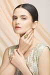 Buy Vivinia By Vidhi Mehra Gold Plated Stones, Gota Patti Kundan Studded Ring at Aza Fashions Buy_Vivinia By Vidhi Mehra_Gold Plated Stones, Gota Patti Kundan Studded Ring _at_Aza_Fashions