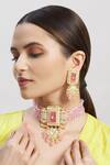 Buy_Khushi Jewels_Kundan Choker Necklace Jewellery Set_Online_at_Aza_Fashions
