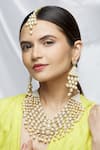 Buy_Samyukta Singhania_Gold Plated Pearl Multi Strand Necklace Set _at_Aza_Fashions