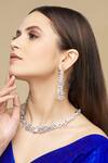 Our Purple Studio Gold Plated Cubic Zirconia Stones Embellished Necklace Set Online at Aza Fashions Our Purple Studio_Gold Plated Cubic Zirconia Stones Embellished Necklace Set _Online_at_Aza_Fashions