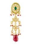 Buy_Just Shradha's_Gold Plated Kundan Studded Danglers _Online_at_Aza_Fashions